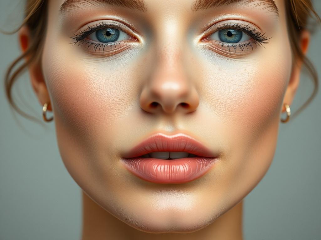 a beautifully clean female face a beautifully clean female faceфото