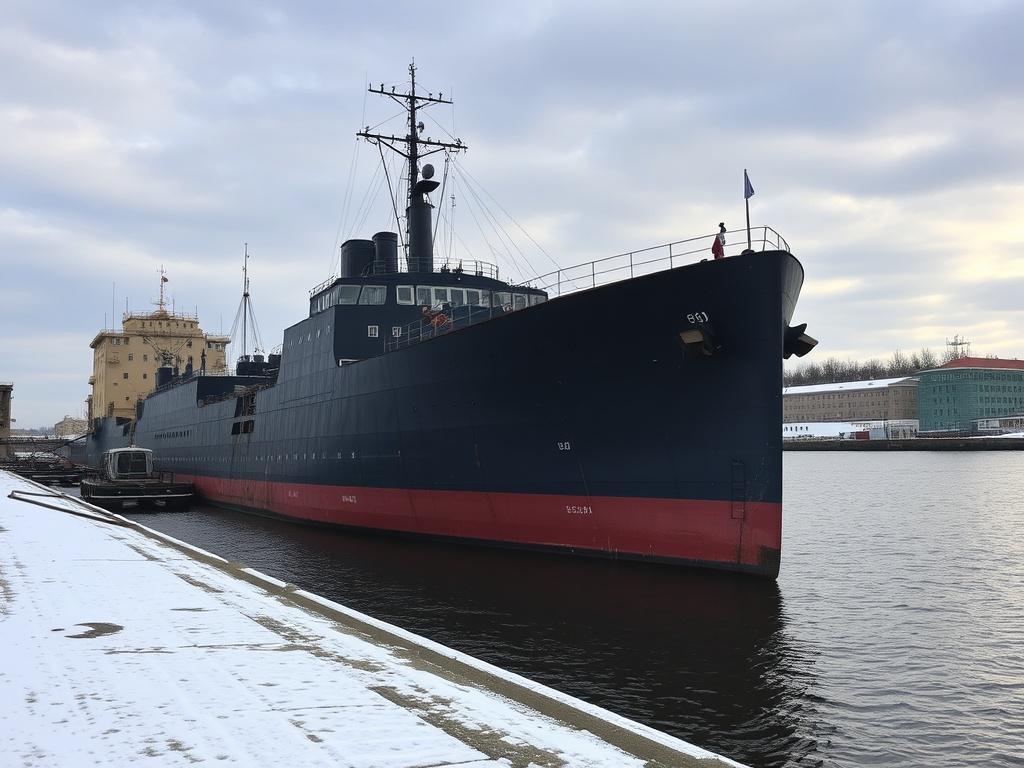 Petrovskaya Shipyard and Museum Ship in Voronezhфото